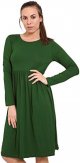 Ladies Flared Midi Skater Dress Casual Evening Party Top Plus Size