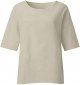 Womens Summer Tops Plus Size Cotton Linen Shirts Loose Fit 3/4 Sleeve Blouses Dressy Casual