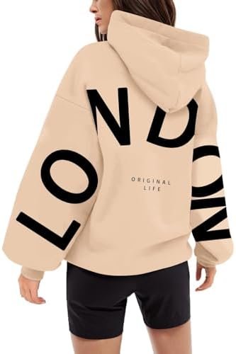 Small Lightweight Womens Daily Home Outdoor Workout Long Sleeve Hoodie Top Printed Sweatshirt