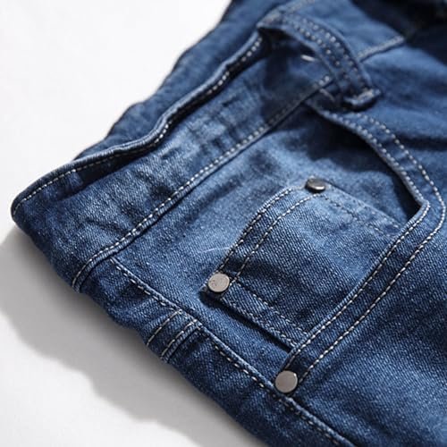 Men's Fashion High Street Straight Leg Relaxed Fit Jeans for Men Jeans Regular Fit Jeans for Men Mens