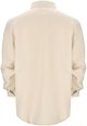 Men's Casual Autumn Long Sleeve Loose Fit Linen Button Down Shirt Mens Dress Shits