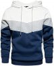 Mens Hooded Sweatshirt Casual Long Sleeve Drawstring Print Pullover Hoodies